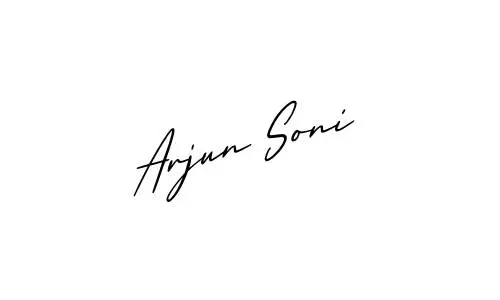Arjun Soni name signature